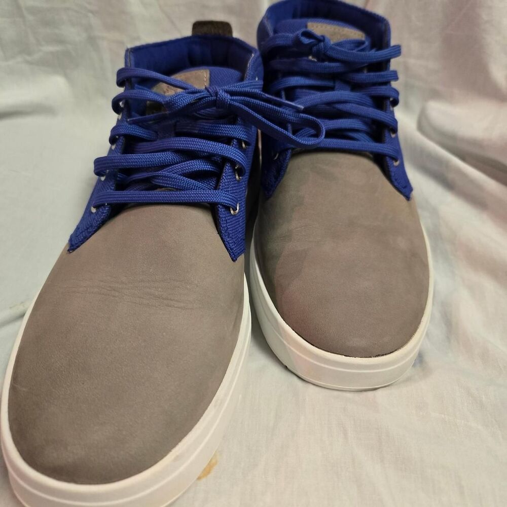 Timberland Men's Blue and Grey Boots